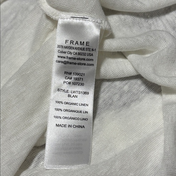 Frame Denim Cream Sleeveless Top - Picture 6 of 6